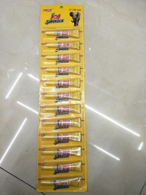 The factory sells yellow card long strip card with 12PCS 502 glue can be customized.
