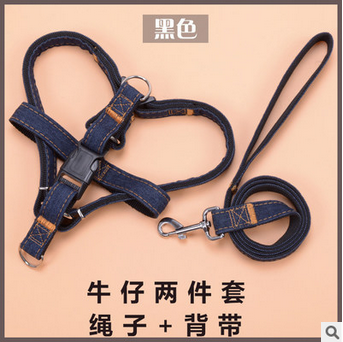 Pet cowboy dog leash dog collar chest back leash dog chain manufacturers direct wholesale
