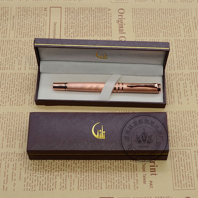 厂家直供玫瑰金签字笔 促销礼品笔签名笔 定制宝珠笔