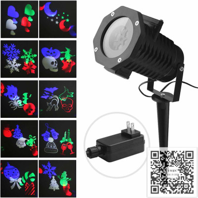 Certified export star showLED Christmas projection lights snowflake butterfly card projection lights lawn lights