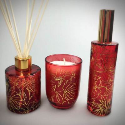 Non-fire rattan volatile essential oil aromatherapy candle set gift set