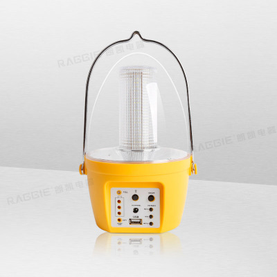 Solar camping light with function FM radio USB mobile phone charger USB play MP3 large capacity