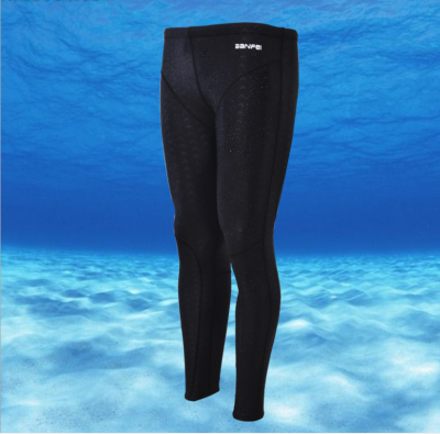 Waterproof quick drying of imitation shark skin long legged men's swimming trunks nine diving surfing competition