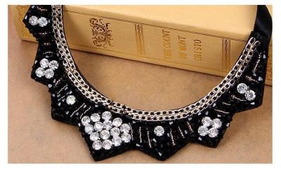 Manufacturers selling fashion glass crystal beads necklace Dickie hand sewing needle