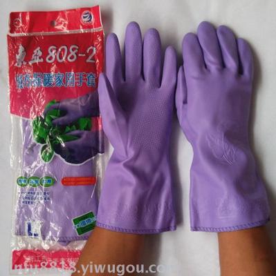 East Asia flannelette warm household gloves washing oil resistant high temperature resistant latex industrial gloves