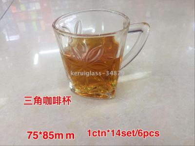 Glass Coffee Cup with Handle Tea Cup