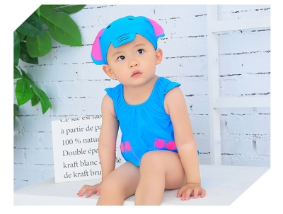 17 years of new cartoon babies and baby swimsuit 0-3 years old baby hot spring bathing suit