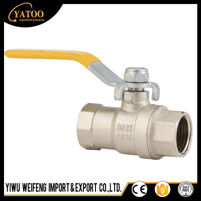 Factory direct sales of high quality internal thread two piece brass ball valve full copper handle valve