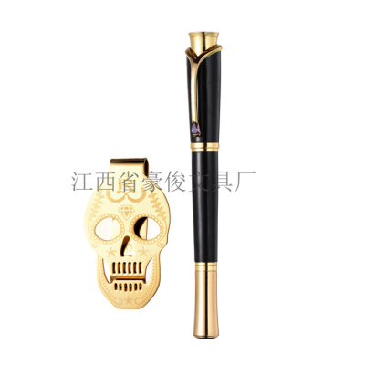 Metal business jewel pen laser lettering company logo gift diamond pen