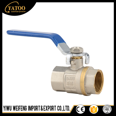 Factory direct selling two piece internal thread brass ball valve