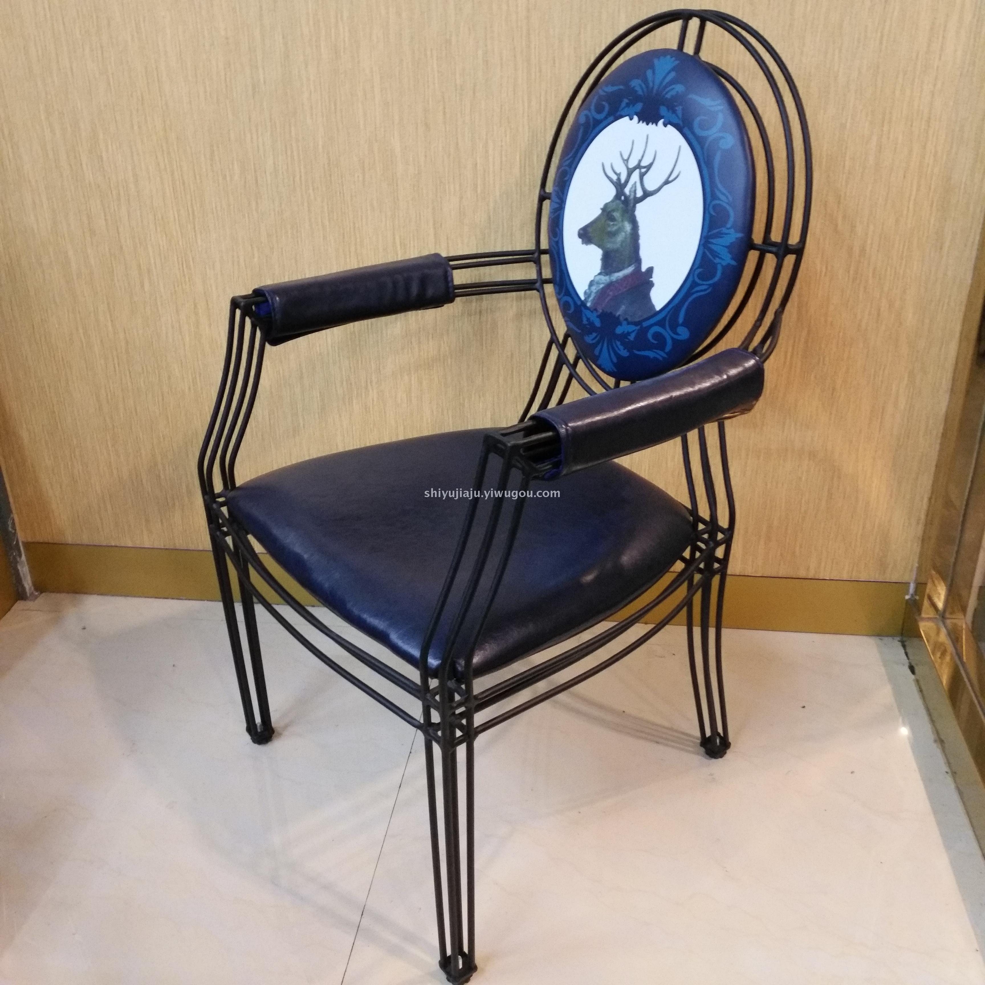 杭州休闲铁艺椅现代创意简约铁丝镂空椅时尚餐厅铁艺椅