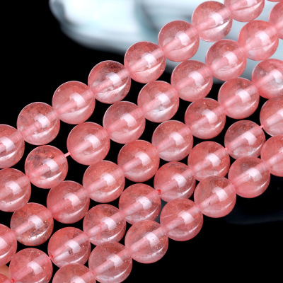 Watermelon red scattered beads semi-finished DIY beaded jewelry accessories crystal beads