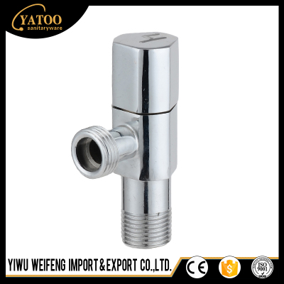 Triangle valve cold and hot water switch all copper European zinc alloy angle valve stop valve