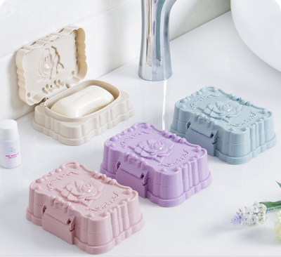 Tartar soap box travel soap holder soap holder soap holder with cover waterproof soap box toilet