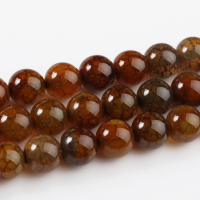 A106 supply wholesale Brazil natural crystal agate beads hand dragon semi-finished products