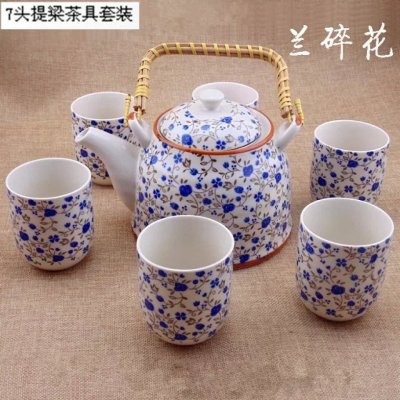 Ceramic tea sets ceramic pots ceramic cups beam single pot crafts Jingdezhen