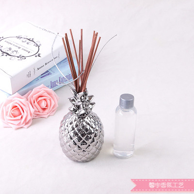 Non-fire rattan essential oil home deodorant bedroom perfume aromatherapy bottle pineapple