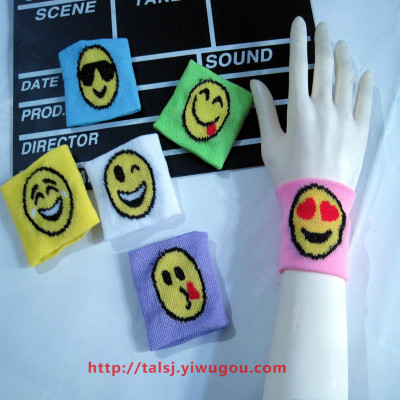 Emoticons Bracelet Emoji main figure pattern knitted Bracers wristbands