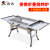 BBQ thickening outdoor household charcoal folding portable stainless steel barbecue grill oven