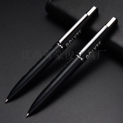 Metal rotating ballpoint pen can print logo for commercial promotional gifts
