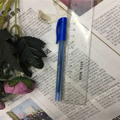 Oil pen transparent rod smooth ball point pen office supplies core