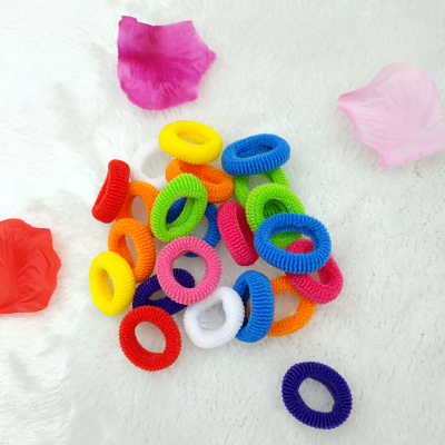 Baby children not to hurt the seamless candy color hair towel ring elastic elastic nylon ring