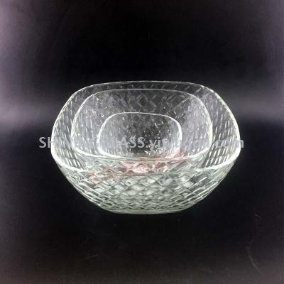 Glass salad bowl glass fruit bowl  suqar may size 