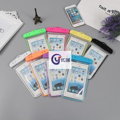 Luminous waterproof mobile phone touch screen apple 6Splus swimming diving hot spring mobile phone waterproof cover