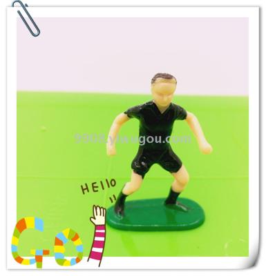 The new Longmen football football minifigures hand-painted sand table model
