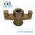 Construction hardware metal parts scaffolding lock nut three nuts through the wall