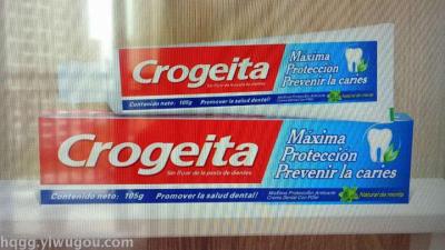 The English version of Crogeita toothpaste is made by the manufacturer