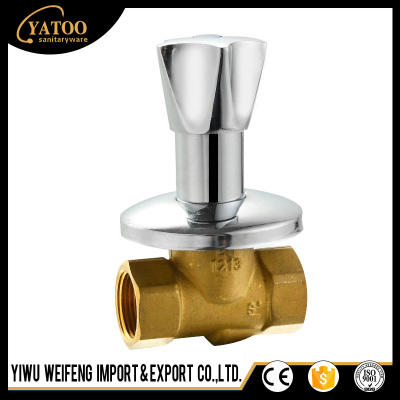 Factory direct sales of the two types of black brass manual manual thread one-way stop valve