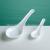 T55-t85 White Jade Porcelain Tempered Glass Spoon