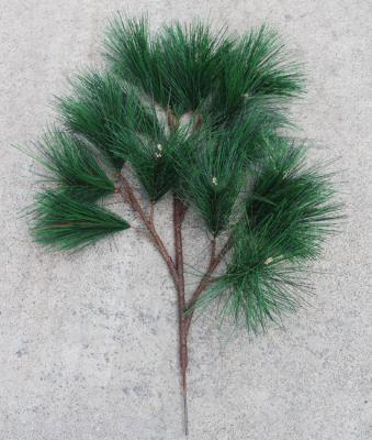 Simulation green plant false pine needle leaves long pine needle cable tower evergreen welcome pine pine leaves fruit
