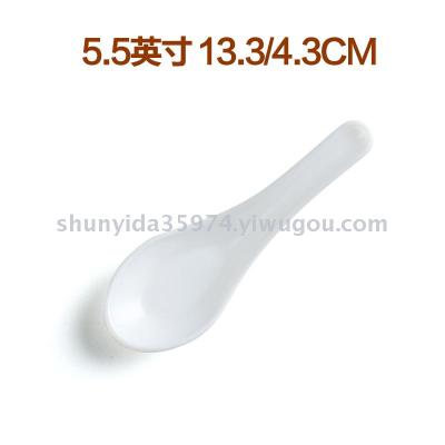 t55-t85 White jade porcelain tempered glass spoon