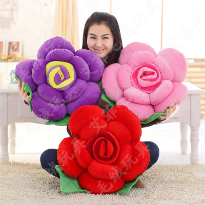 Valentine 's day rose flower pillow back as plush toys wedding gifts big flowers