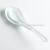 T55-t85 White Jade Porcelain Tempered Glass Spoon