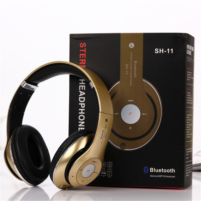 New generation of two generation SH-11 Bluetooth headset MP3 headset selling.