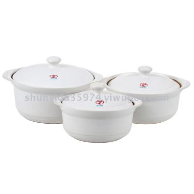 Xin Tian Li porcelain pot casserole black white