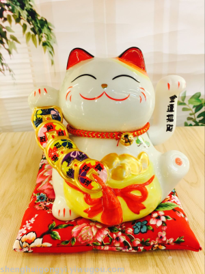 Manufacturers selling gift opening move ornaments hand Lucky Cat Pachira gold piggy bank