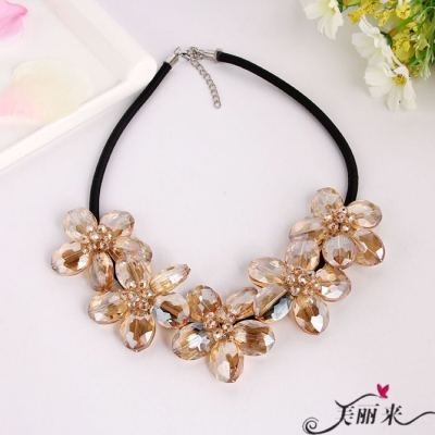 Crystal Plum Necklace