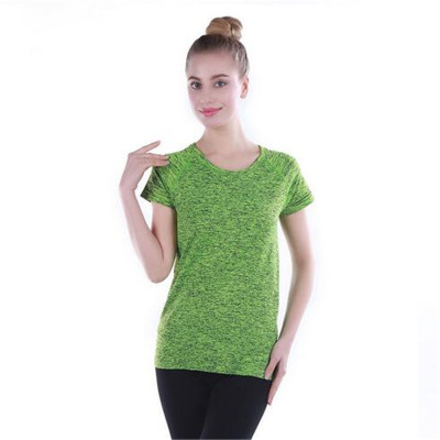 Apathetic Yarn T-shirt Summer Yoga Clothes Fitness Suit Women's Short-Sleeved New Quick-Drying Fake Two-Piece T-shirts Manufacturer