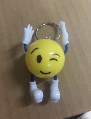 Smiley face key ring face key ring hands and feet key ring