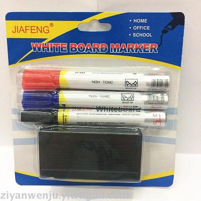 Whiteboard Marker Set 3 Pens with 1 Whiteboard Eraser