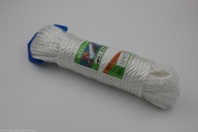 White nylon rope plastic rope tied rope clothes rope