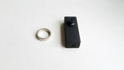 Magnetic ring induction button camera magic ring button camera