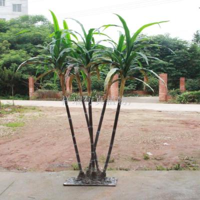 Simulation of sugarcane leaves cane fake farming plant false leaves engineering museum set shooting wholesale