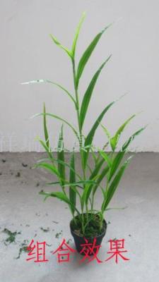 Simulation of reed leaves small reed leaves wetland plant reed flower flower leaves park museum wholesale