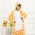 Flannel cartoon animals men and women couples Siamese pajamas toilet version COSPLAY giraffe