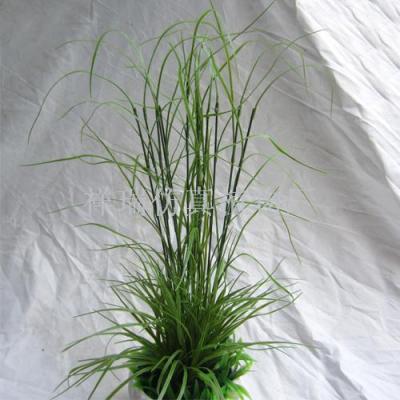 Green leaves of grass green with triangular false flowers simulation engineering materials factory wholesale